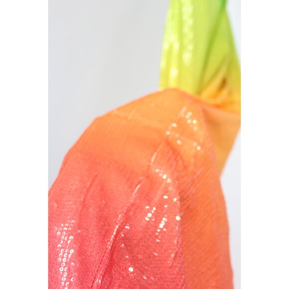 Women’s Slit Strapless Dress Sequin Cocktail Party Evening Gown Bodycon Dress M - Picture 7 of 9